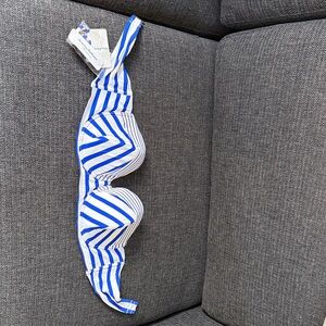 Tommy Bahama NWT Size Large  Blue and White Striped Swim Top